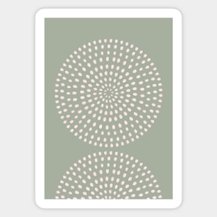 Boho Mid Century Dots 2 Sticker